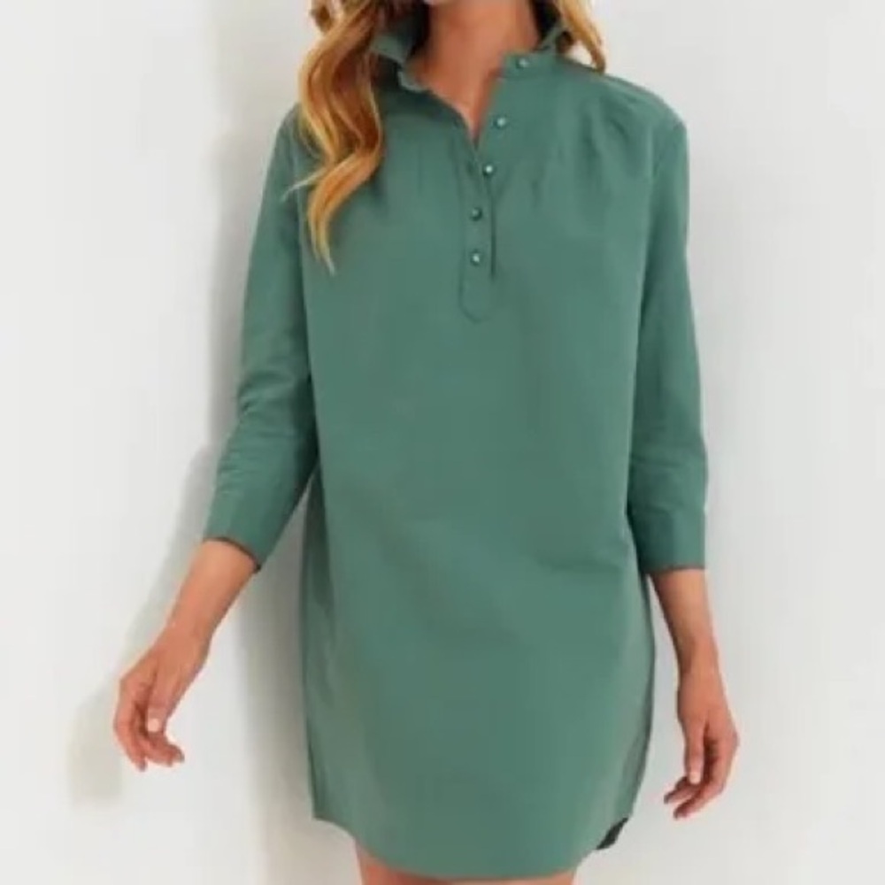 Pomander Place Tuckernuck‎ Green Shirt Dress Size L